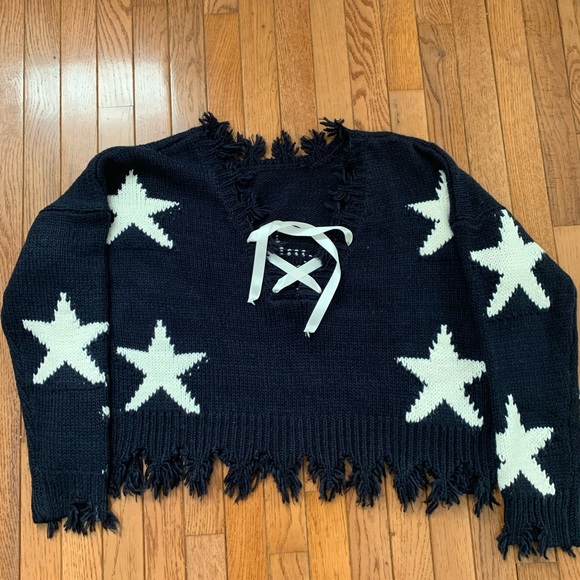 Storia Star Fringe Sweater - Picture 6 of 6